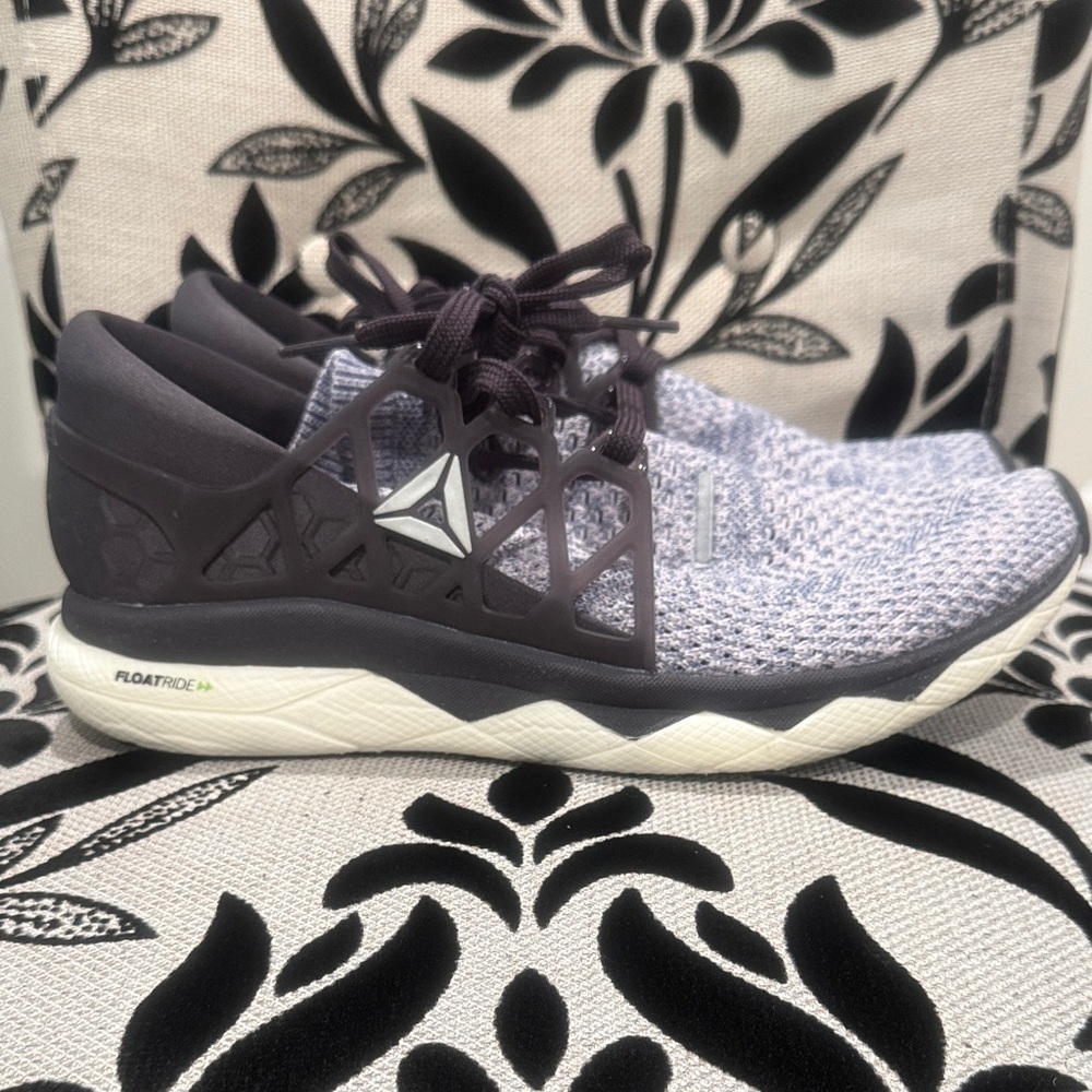 Reebok Purple and White Floatride Sneakers